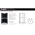 CLASSIC BLACK Kabina prysznicowa natryskowa z tylnymi ściankami 90x90x210 + brodzik +syfon 90x90 Kerra