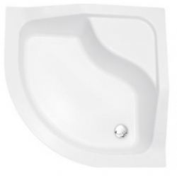 Brodzik półokrągły z podwyższonym siedziskiem Oliver 80x80 80x80x15x28,5 Piramida, Besco