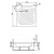Brodziki akrylowy Karen 70x70 z obudową kwadratowy Polimat 70x70x15x29,5