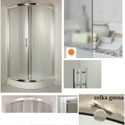 Kabina natryskowa pólokragła Sigma chinchila 70x70x185 Metalhurt 70x70 70