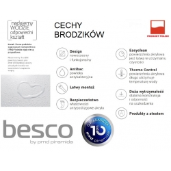 Kabina natryskowa Sigma chinchila 70x70x185 Metalhurt z brodzikiem i syfonem
