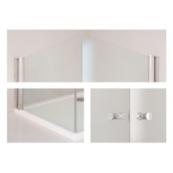 Kabina prysznicowa FRESH LINE drzwi prawe i lewe lustro 90x90x195 Sea-Horse