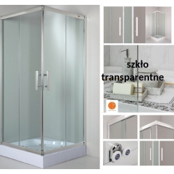 Kabina natryskowa kwadratowa Sigma 80x80 80x80x185 Sea-Horse szkło przejrzyste transparentne