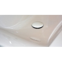 Korek umywalkowy  klik klak ceramiczny biały 