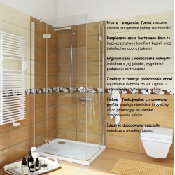 Kabina natryskowa FRESH LINE 90x90x195 Metalhurt z brodzikiem i syfonem