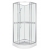 CLASSIC WHITE Kabina prysznicowa natryskowa z tylnymi ściankami 90x90x210 + brodzik +syfon 90x90 Kerra