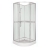 CLASSIC WHITE Kabina prysznicowa natryskowa z tylnymi ściankami 90x90x210 + brodzik +syfon 90x90 Kerra