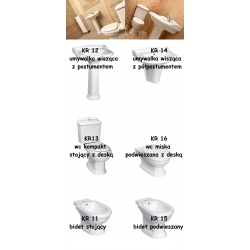 Bidet Retro KR 11 stojący Novoterm, Kerra